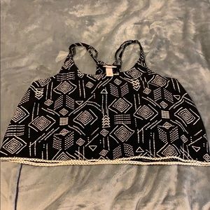 Cropped Flowy Tank Top